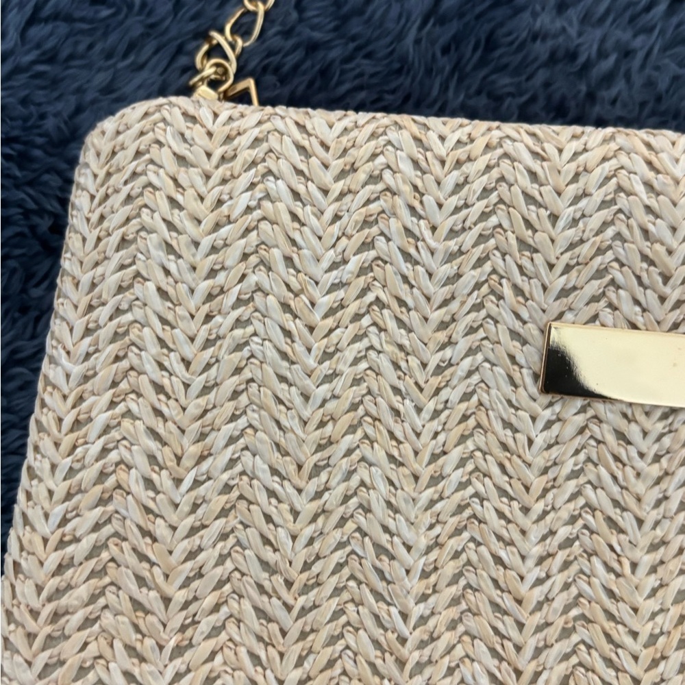 Cream Woven Women's Bag